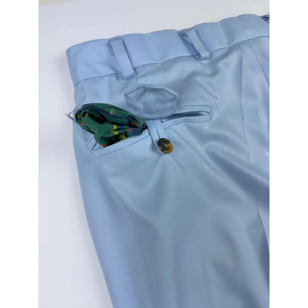 Brooks Brothers St Andrews Links Golf Pants Mens 35x30 Light Blue Trousers